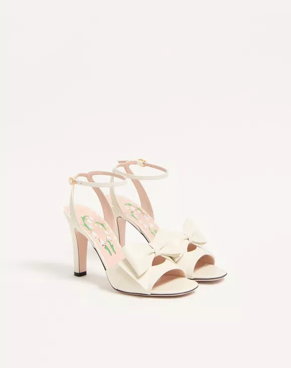Valentino Bowow Sandal In Kidskin 95Mm - Image 6